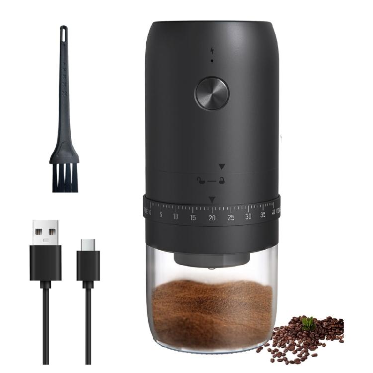 Portable Coffee Mill Coffee Grinder Rechargeable Grinding Machine Plastic Texture Suitable for Convenient Outdoor Use