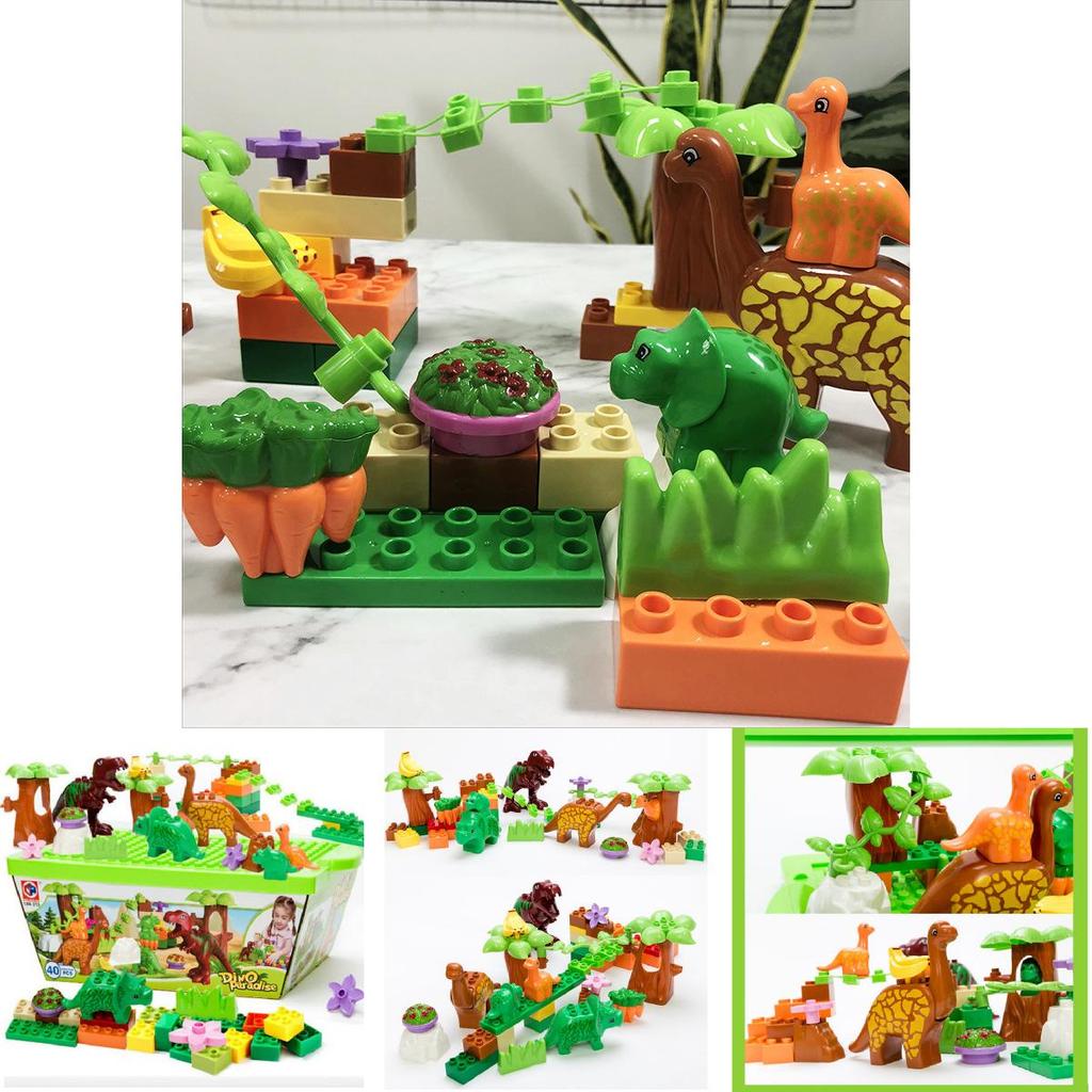 Dinosaur Building Blocks Set For Kids With Large Abs Plastic Pieces For Creative Play