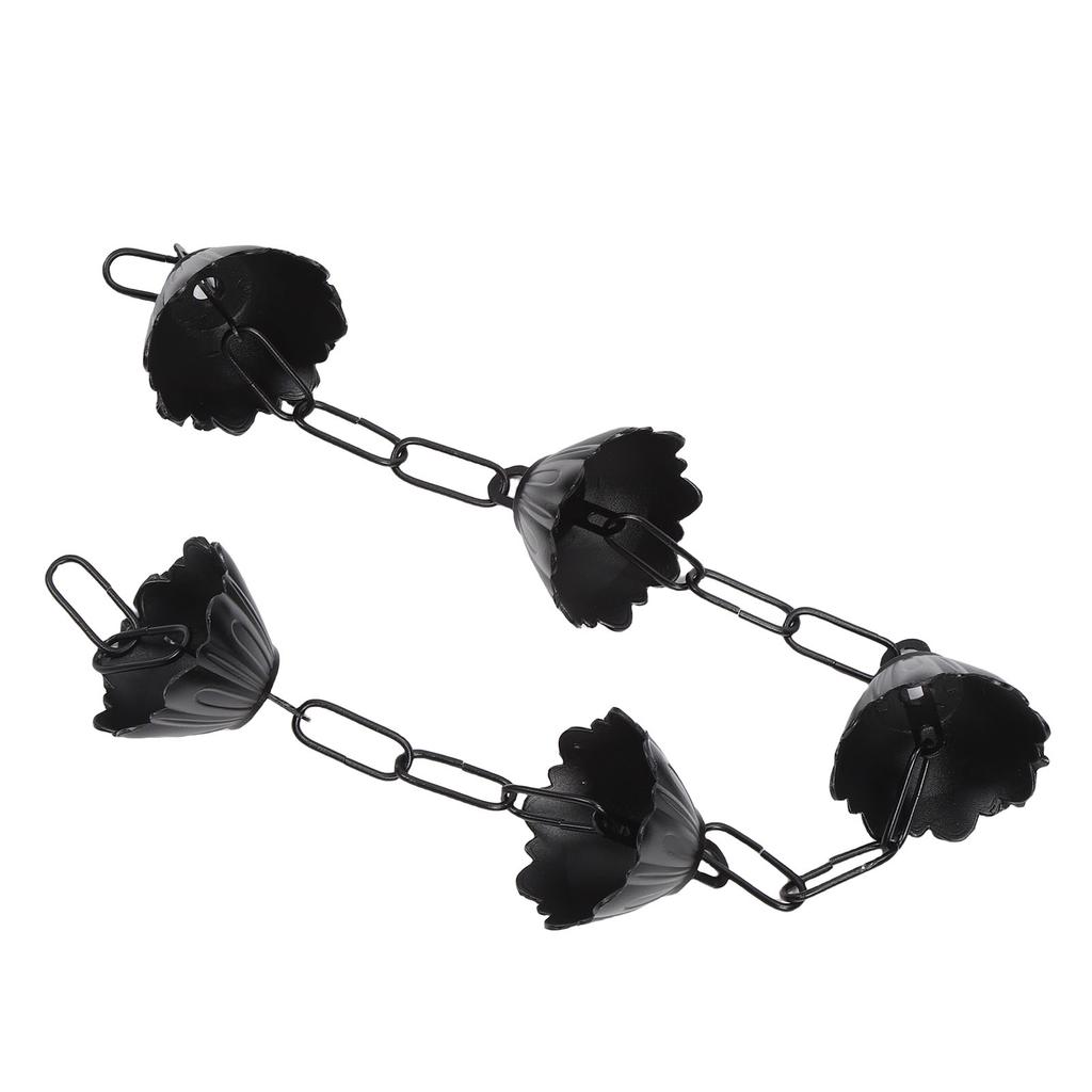 Rain Chain 37.4in Aluminum Alloy Flower Rain Catcher Chain for Downspout Patio Decoration