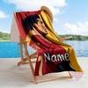 Ronaldo's Legacy Continues Customized Name Beach Towel Soft Durable Quick-Dry Perfect for Traveling Yoga Camping and Swimming