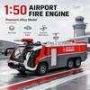 1/50 Flygplats Brandbil Leksaksbil Pressgjuten Miniatyfordon Ingenjörsmodell Samling Ljud & Ljus Present Till Pojkvän