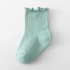 Kid Baby Girls Solid Short Socks Stringy Selvedge Soft 100% Cotton Exquisite High Quality Children Girls Socks Little Girl Socks