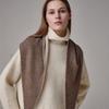 100% Cashmere Triangle Petite Scarf Beige