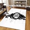 Sportklub Sturm Graz Flannel Pattern Square Carpet,Area Rug,Carpet Rug for Living Room Bedroom Sofa Playroom Decor,Non-slip Floor Mat