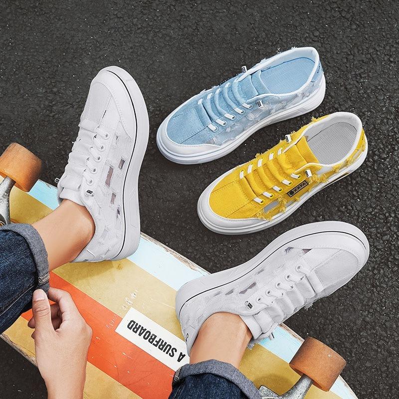 Canvas Board Schuhe, Neue Modische und Vielseitige Herrenschuhe, Trendschuhe, Canvas Flachboden Freizeit Sportschuhe