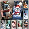 Christmas Penguin Phone Case Cover for Xiaomi Poco X6 X5 X7 Pro F7 Ultra Redmi 15C 15 13C 13 12C 12 10C 10 10A 9C 9A 9T 9 Coque