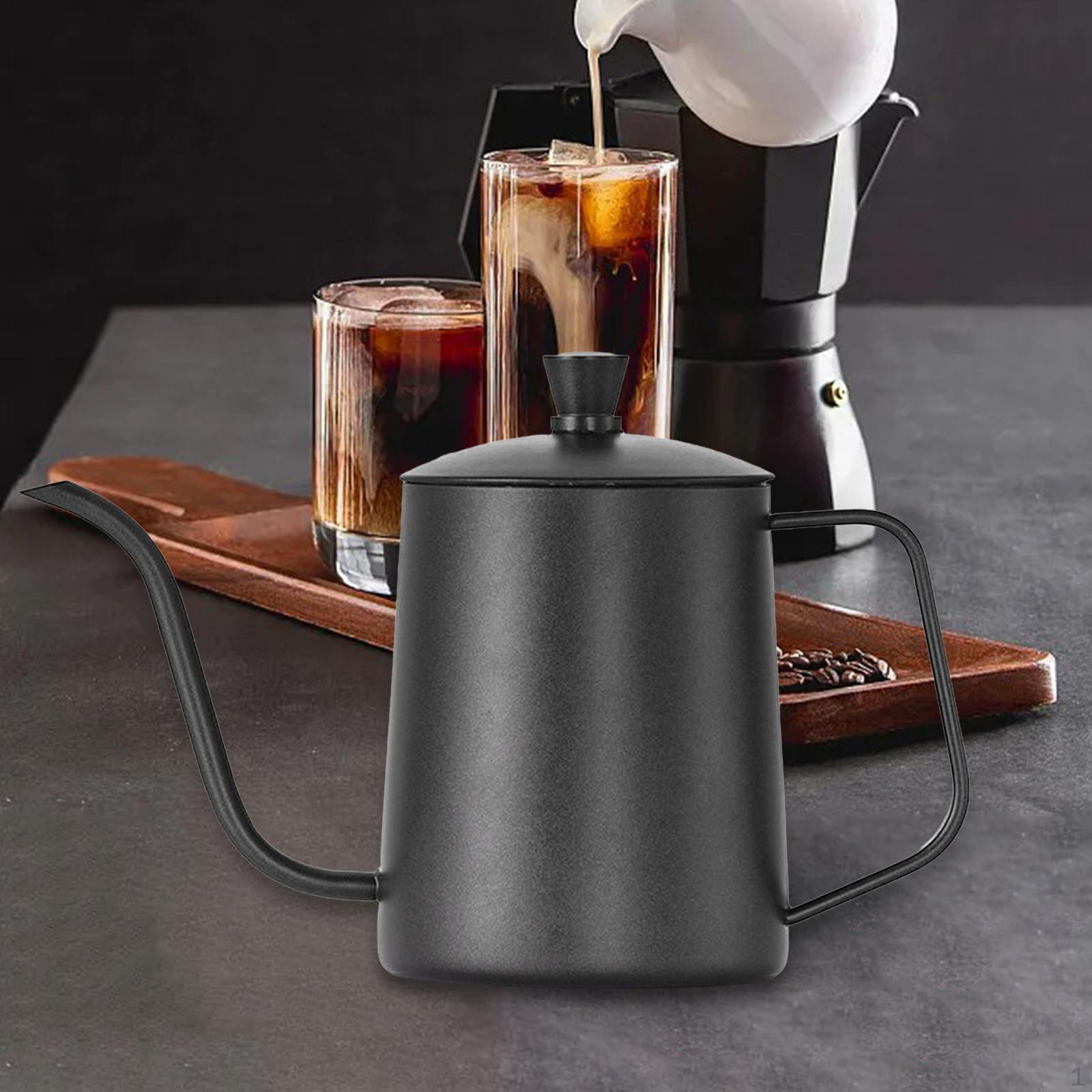 

Элегантный чайник из нержавеющей стали для точного наливания 600ml Black