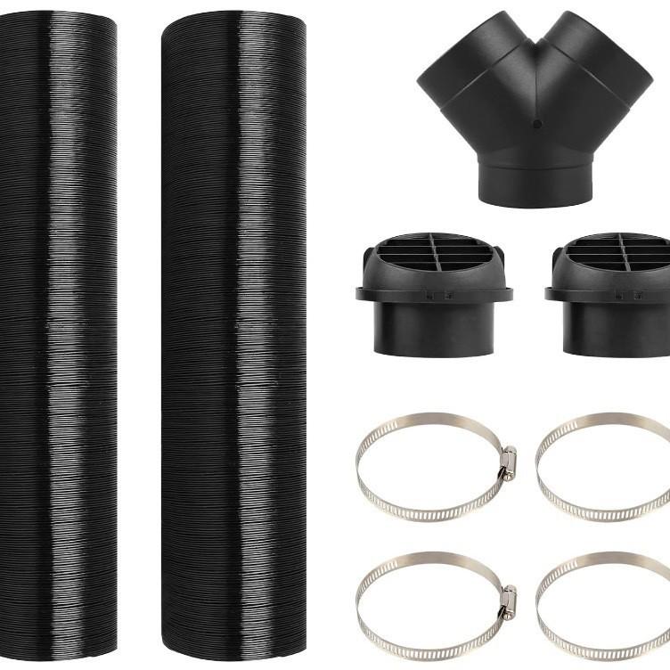 75mm Luftauslass Y-Stück Drehbarer Düsensatz mit Aluminium Teleskopfolie für Standheizung