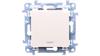 Simon 10 Single-Pole Switch with LED Backlight 10Ax Ip20 Cream Cw1L.01/41