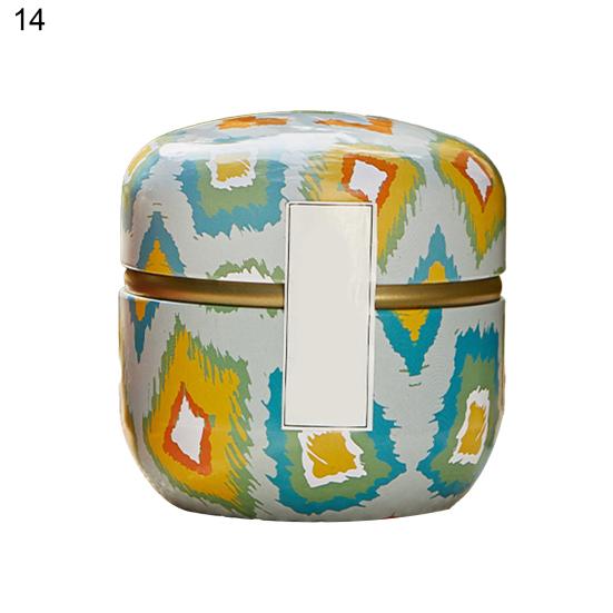 Tea Holding Jar Wide Application Bright-colored Multicolor Attractive Sturdy Anti-cracking Chocolate Can for Home