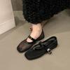 Fashion Summer New Flat Hollow Vintage Mary Women's Shoes Round Toe Shallow Mesh Breathable Versatile Fishnet Soft Sole Single Shoes
