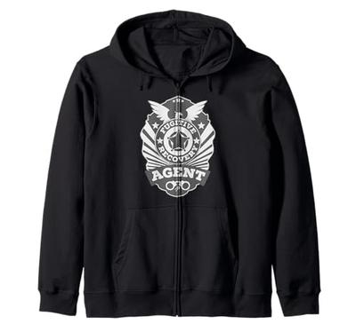 FRA Refugee Recovery Agent Badge Bounty Hunter Zip Hoodie