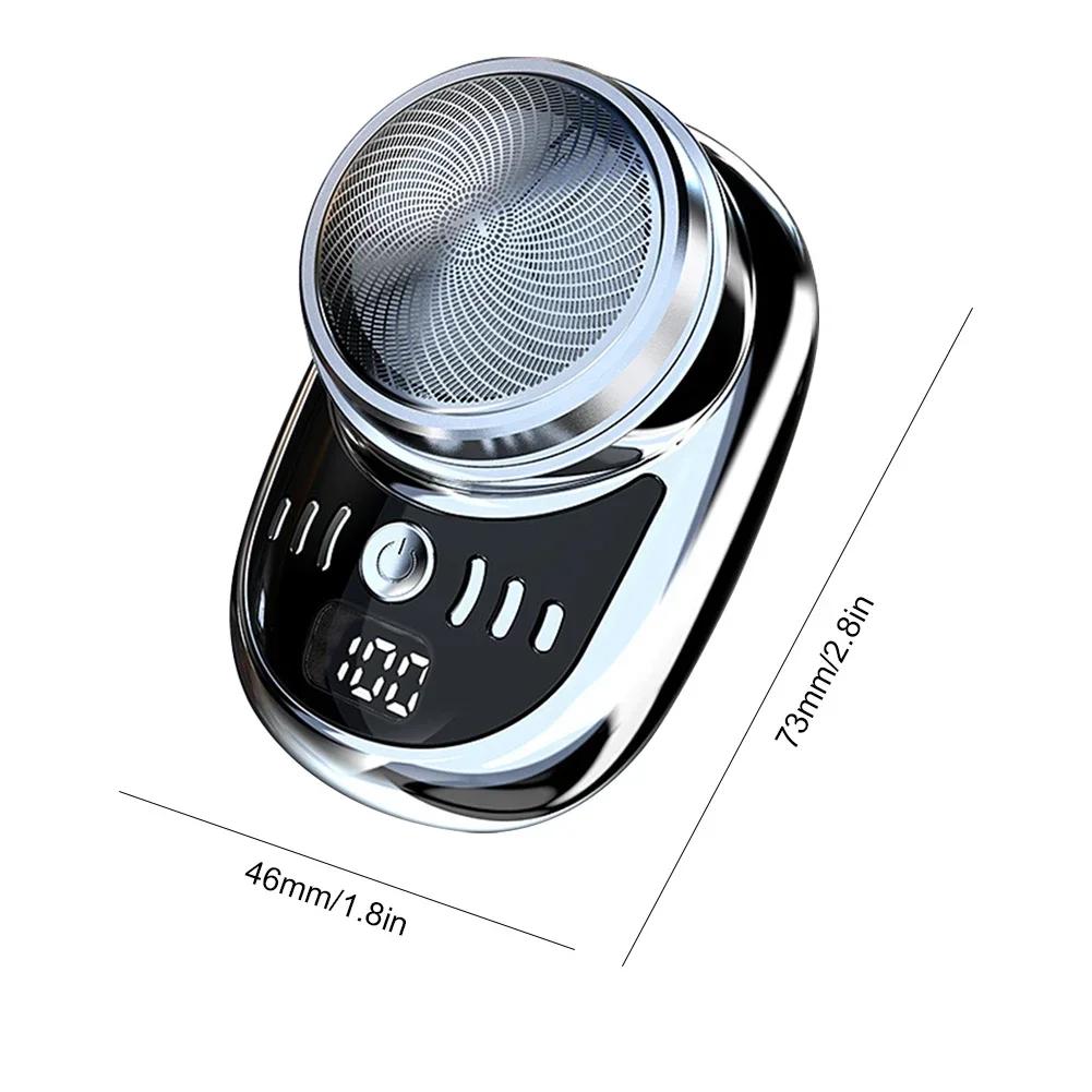 Hot Sale Mini Portable Electric Shaver Car Pocket Size Beard Shaver Wet & Dry Mens Face Razor Mini Hair Trimmer for Men Travel