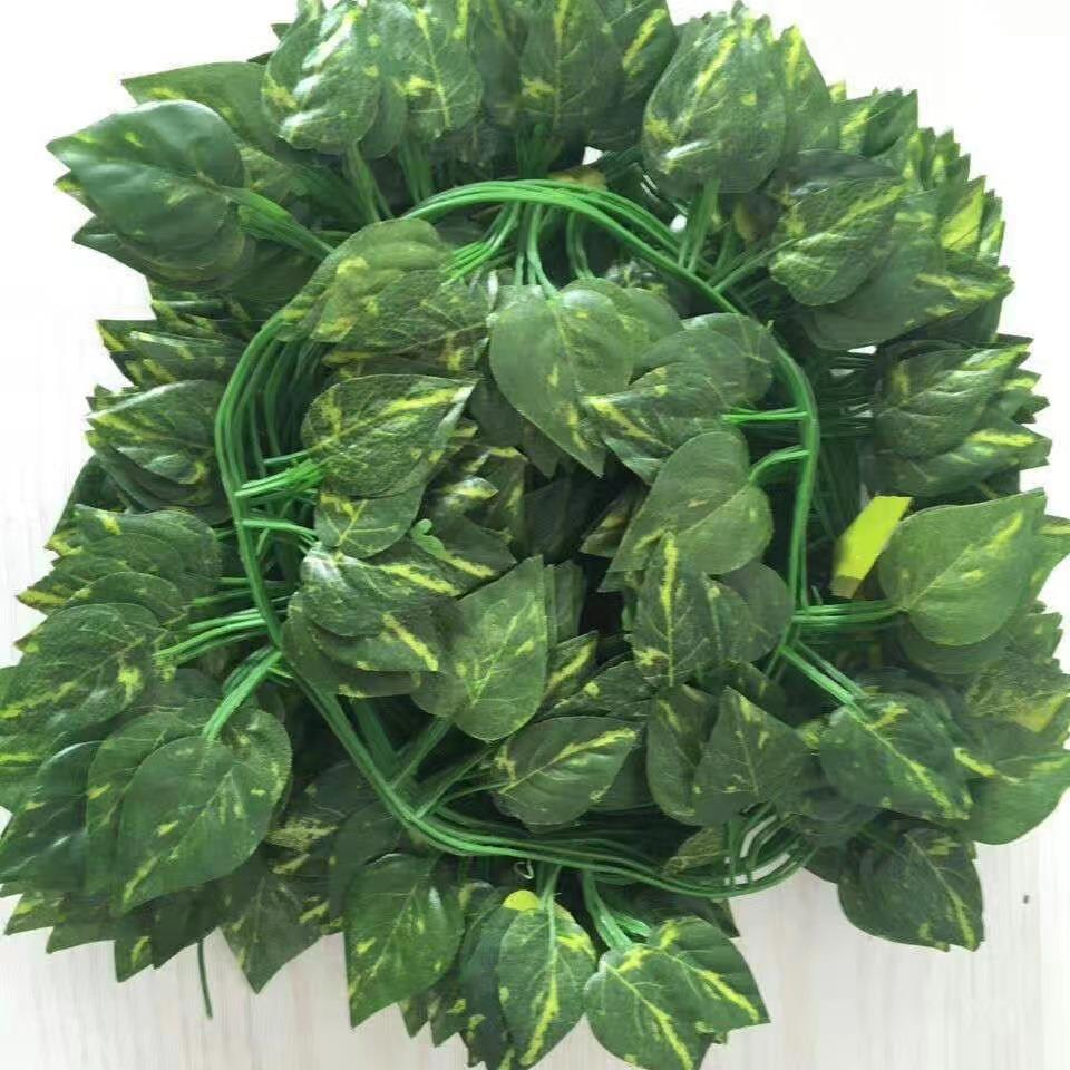 Artificial Rattan Leaves and Ivy Vine Decoration