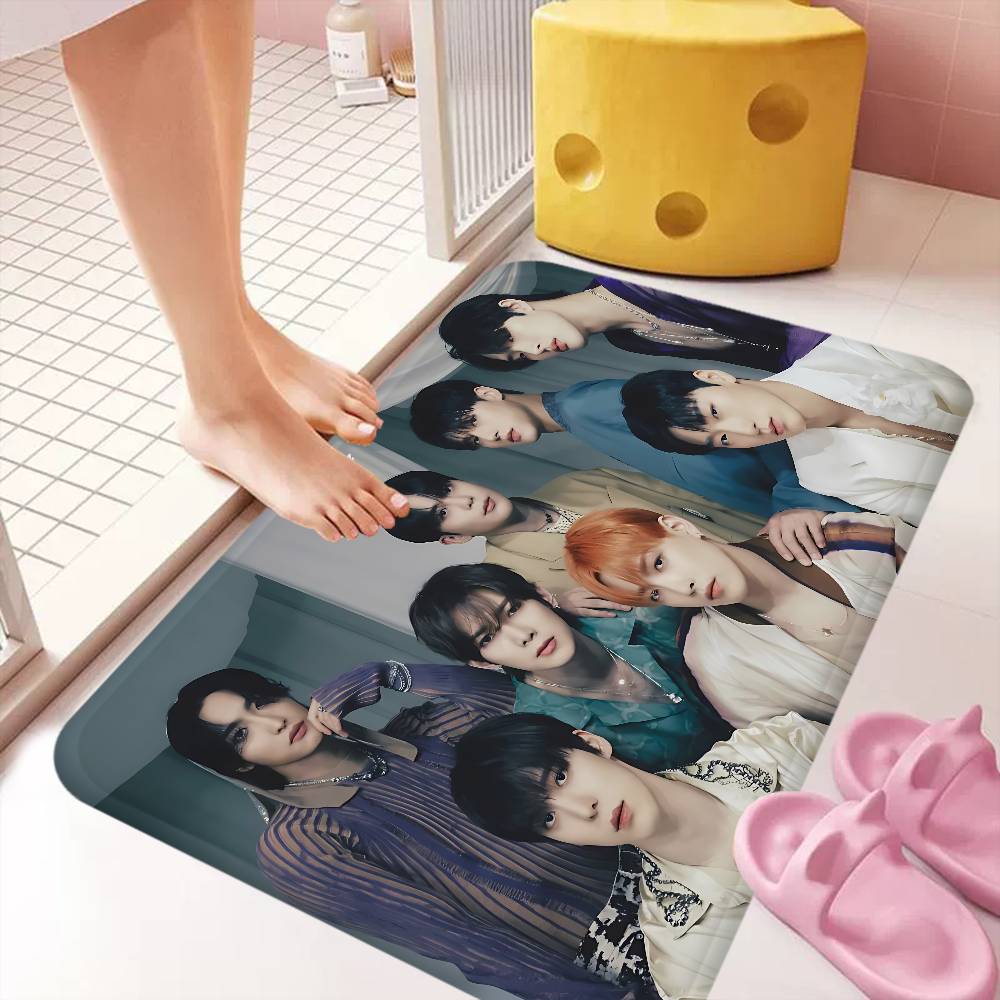 KPOP A-ATEEZs Room Mats Nordic Style Home Doormat Bathroom-Toilet Mats Bedroom Hotel Decor Mat