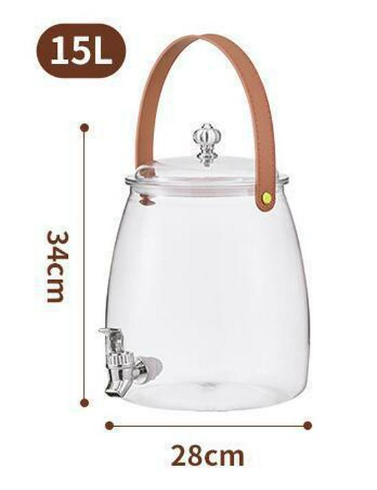 Large Capacity Cold Beverage Kettle with Spigot and Handle for Fruit Tea and Lemonade