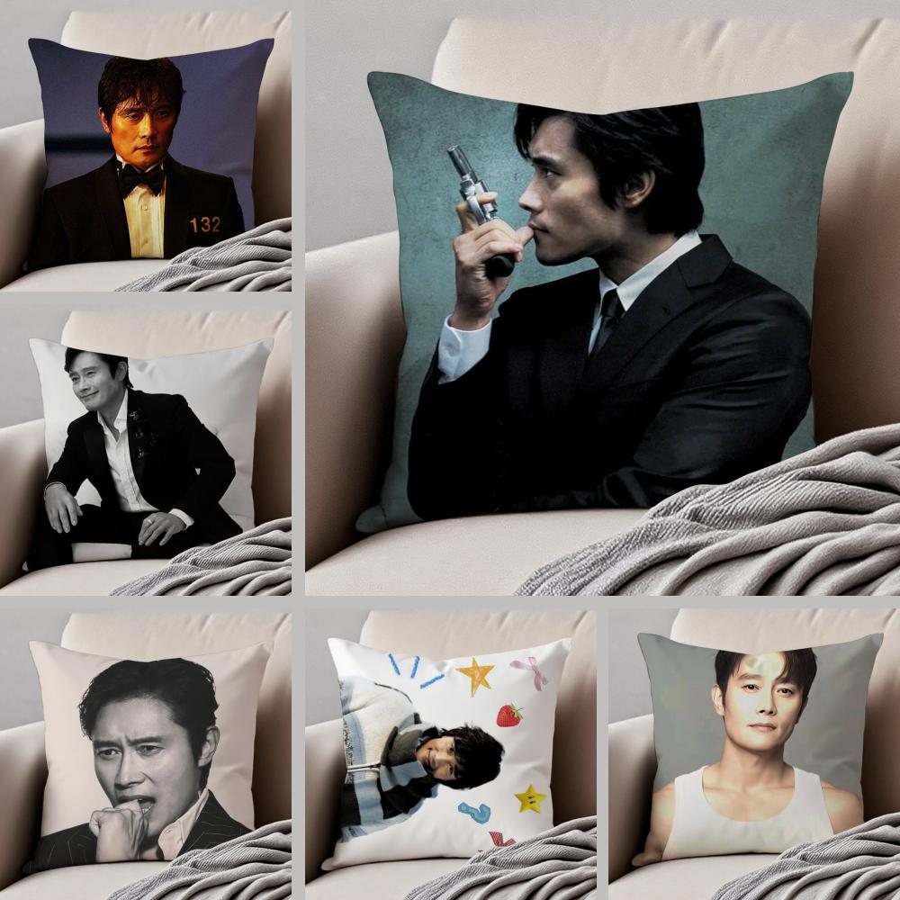 Musife LLee BByung HHun Actor Cushion Cover Throw Pillow Cover Hidden Button Durable Polyester Chair Cushion