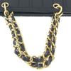 CHANEL CC CC Mark chocolate bar Tote Bag Shoulder Double Chain Bag Shoulder Bag