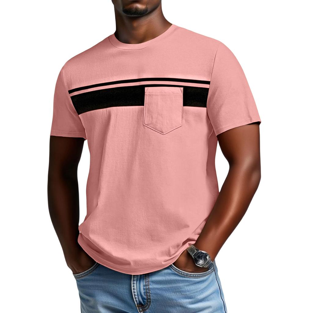 T-shirt  à  manches  courtes  pour  homme,  col  rond,  imprimé,  tendance,  loisir