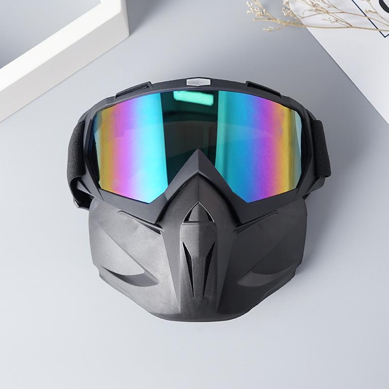 Motorcycle Personality Mask Outdoor CS Tactical Mask Motorcycle Off-Road Windshield Helmet Eyepiece