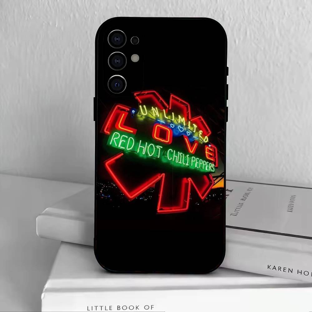 R-Red Hot Chili Peppers Phone Case Black Silicone Soft For Samsung S25,S24,S21,S22,S23,S30,Ultra,S20,Plus,Fe,Lite