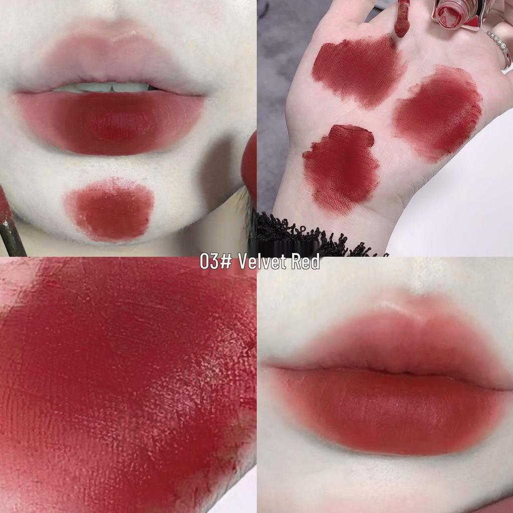 Gege Little Bear Velvet Lip Glaze: Soft Nude Matte, Waterproof, Skin-Brightening Lipstick.