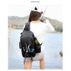 Multi-Compartment Fishing Tackle Bag With Waterproof PVC Construction Adjustable Shoulder Strap Spinning Rods Lures Lines