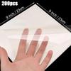 200 Pieces 23x23cm Transparent Glass Paper – Crystal Clear Gift Packaging Paper for Candies, Snacks, Cake Lollipops, Finger Nail Cones & DIY Crafts