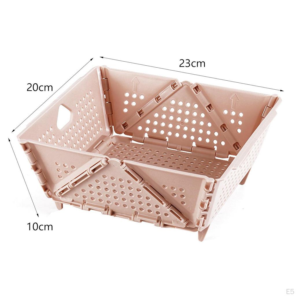 Compact Folding Basket for Organizing Fruits and Vegetables In Bedroom or Living Room
