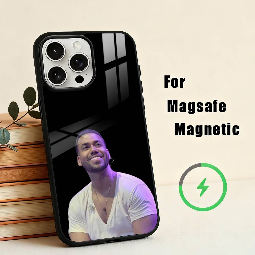 Singer R-Romeo Santos  Phone Case For iPhone17,16,15,14,13,12,11 Plus,For Magnetic Wireless Charge Cover