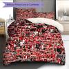 SK Slavia Praha Pattern Bedding Home Decoration Birthday Gift (1 * Duvet Cover + 2 * Pillowcase, Without Core)