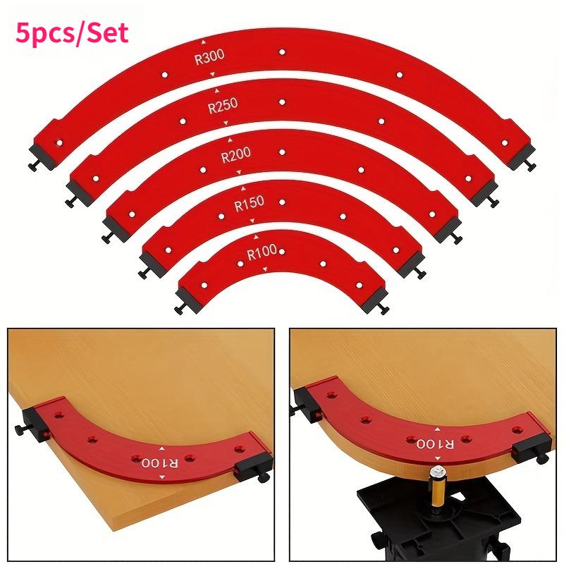 5pcs Radius Corner Jigs for Wood Working Woodworking Inside and Outside Corner Large Arc Mold Set Precision Positioning Template
