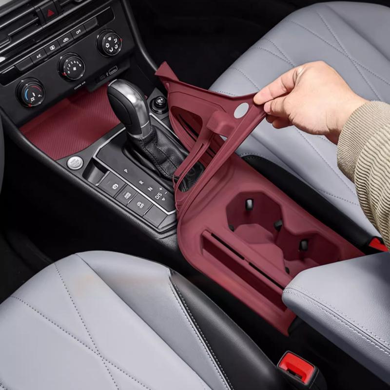 For Volkswagen Lavida Virtus Polo Sedan Central Control Silicone Protective Pad Interior Wireless Charging Car Accessories Tools