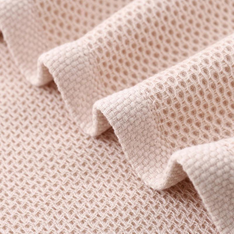 High Quality Honeycomb Bath Towels Cotton Thicken Jacquard Plain Bathroom Hotel Towel Super Absorbent Soft Waffle-Towel