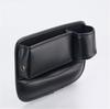 1Pair Car Console Side Seat Filler Organizer Box PU Leather Seat Gap Storage Bag