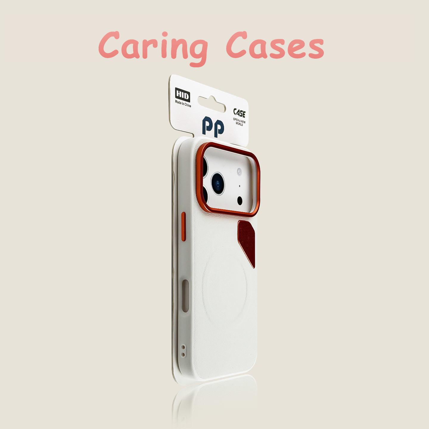 

for iPhone 17 Pro Max Case MagSafe Cooling Leather Texture Shockproof Cover w/ Metal Camera Frame compatible with iPhone 16 15 iPhone 16 білий