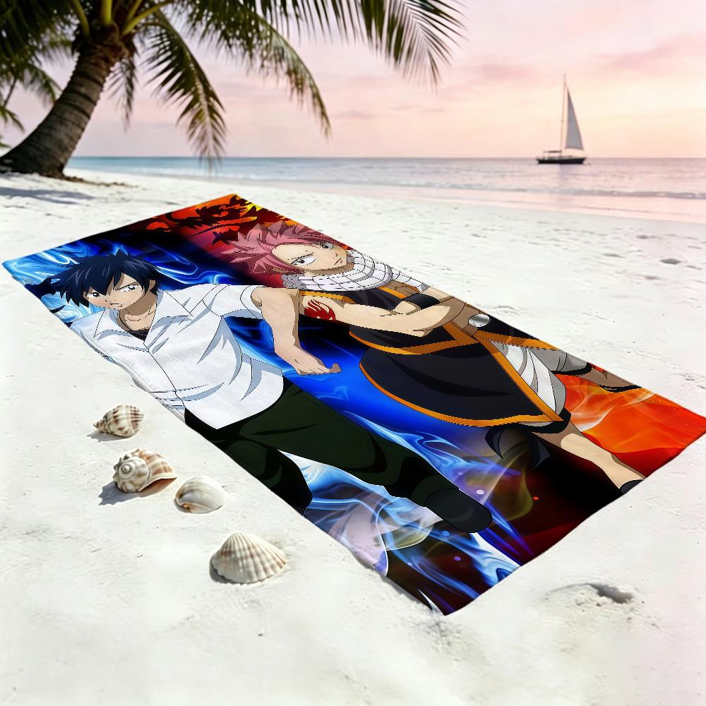 F-fairy T-tail 100 cute Towel Large Y-yEARS Quick-Drying Microfiber soft Beach Towel for Travel Fitness Sauna Bathing Camping