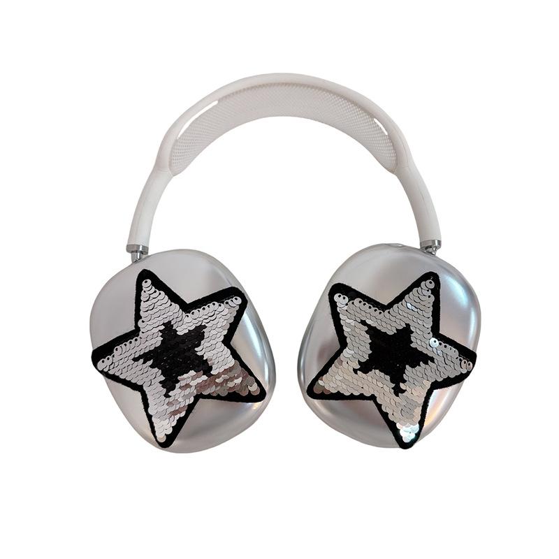 Smiley pentagram for apple AirPods max protective case headphone protective case AirPods female