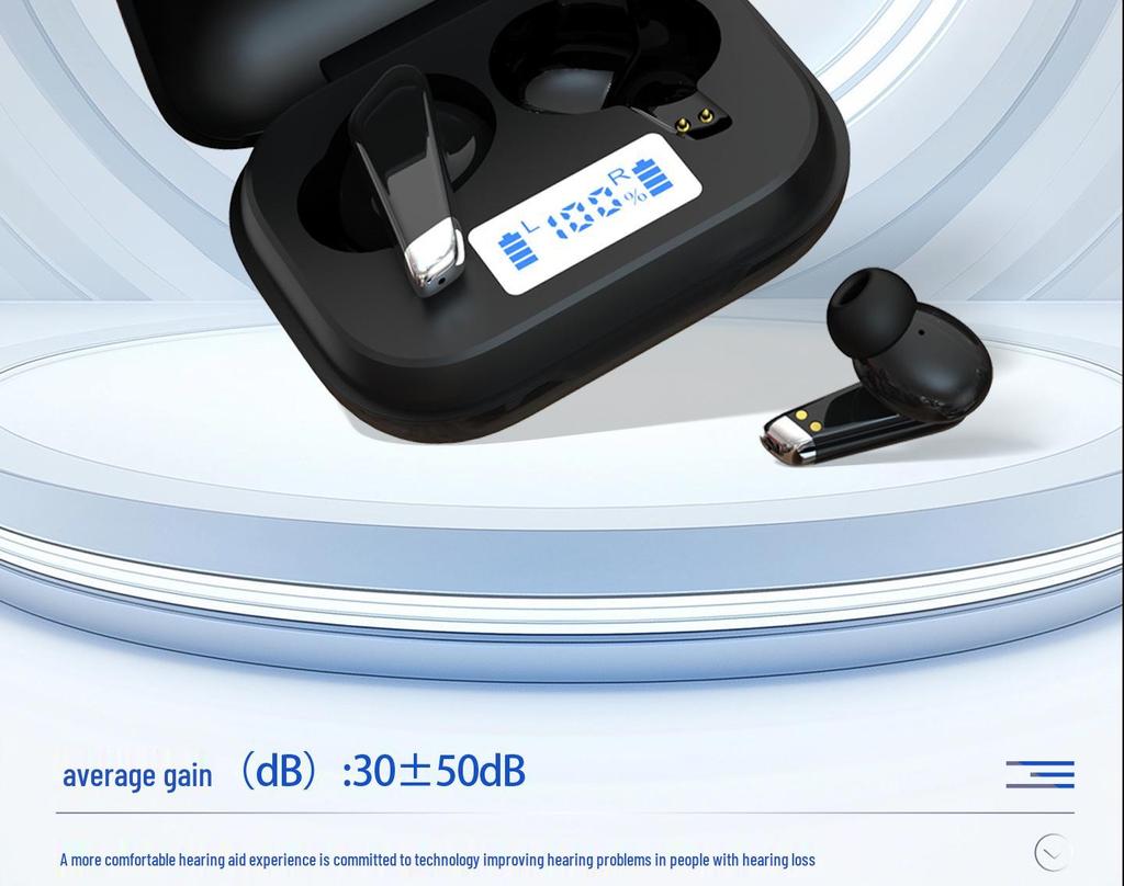 Over-Ear Bluetooth Hearing Amplifier with Smart Noise Reduction