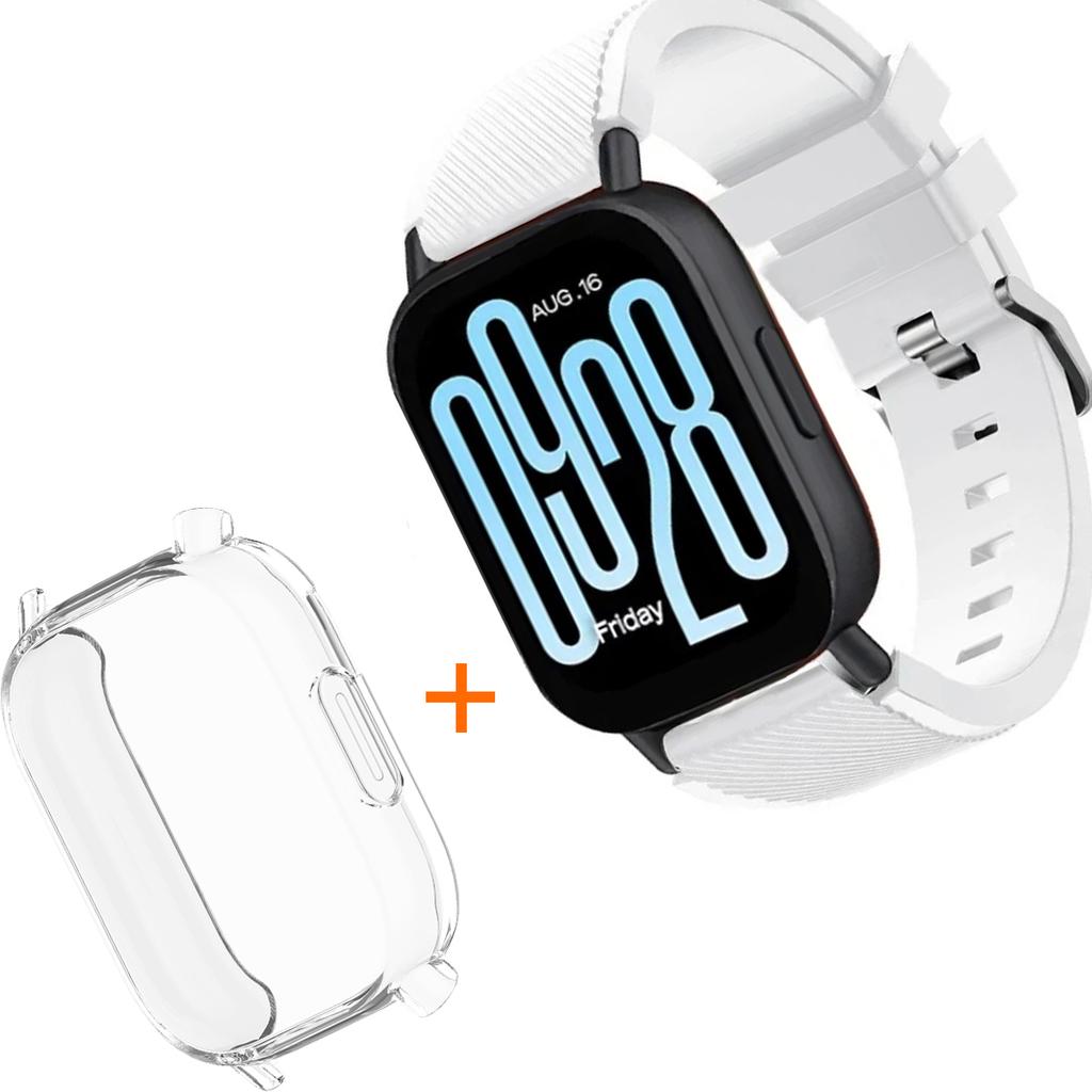 Silicone Strap With TPU Case For Xiaomi Redmi Watch 5 Active Lite Smart Watch Wrist Band And Case For Redmi Watch 5 Active Lite