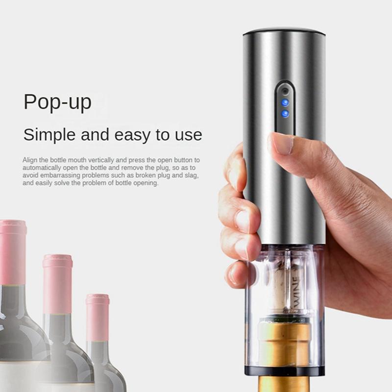 Rechargeable Wine Opener Wine Opener Set With Foil Cutter Vacuum Stopper And Wine Pourer