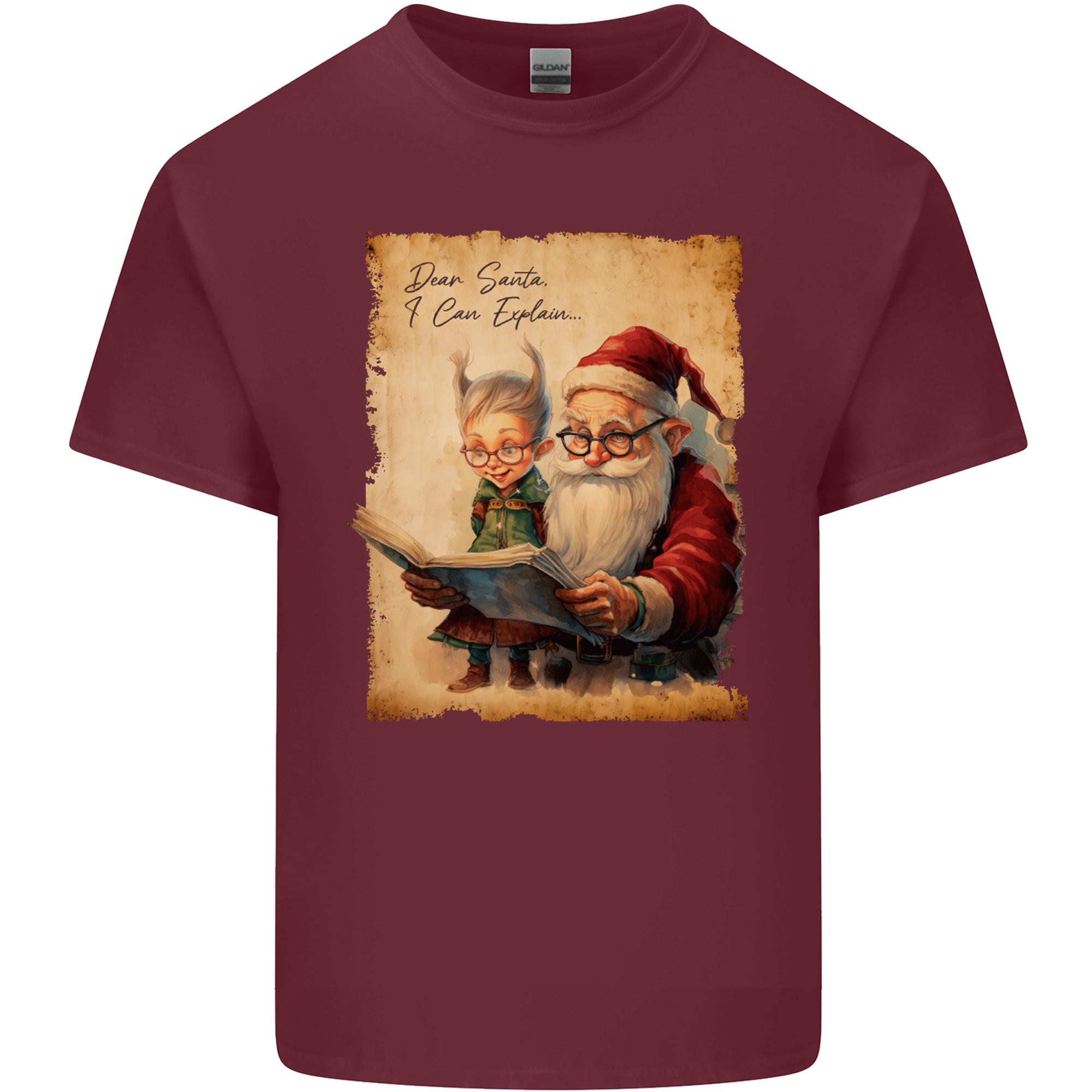 Dear Santa Claus I Can Explain Christmas Unisexs Light Cotton TShirt S