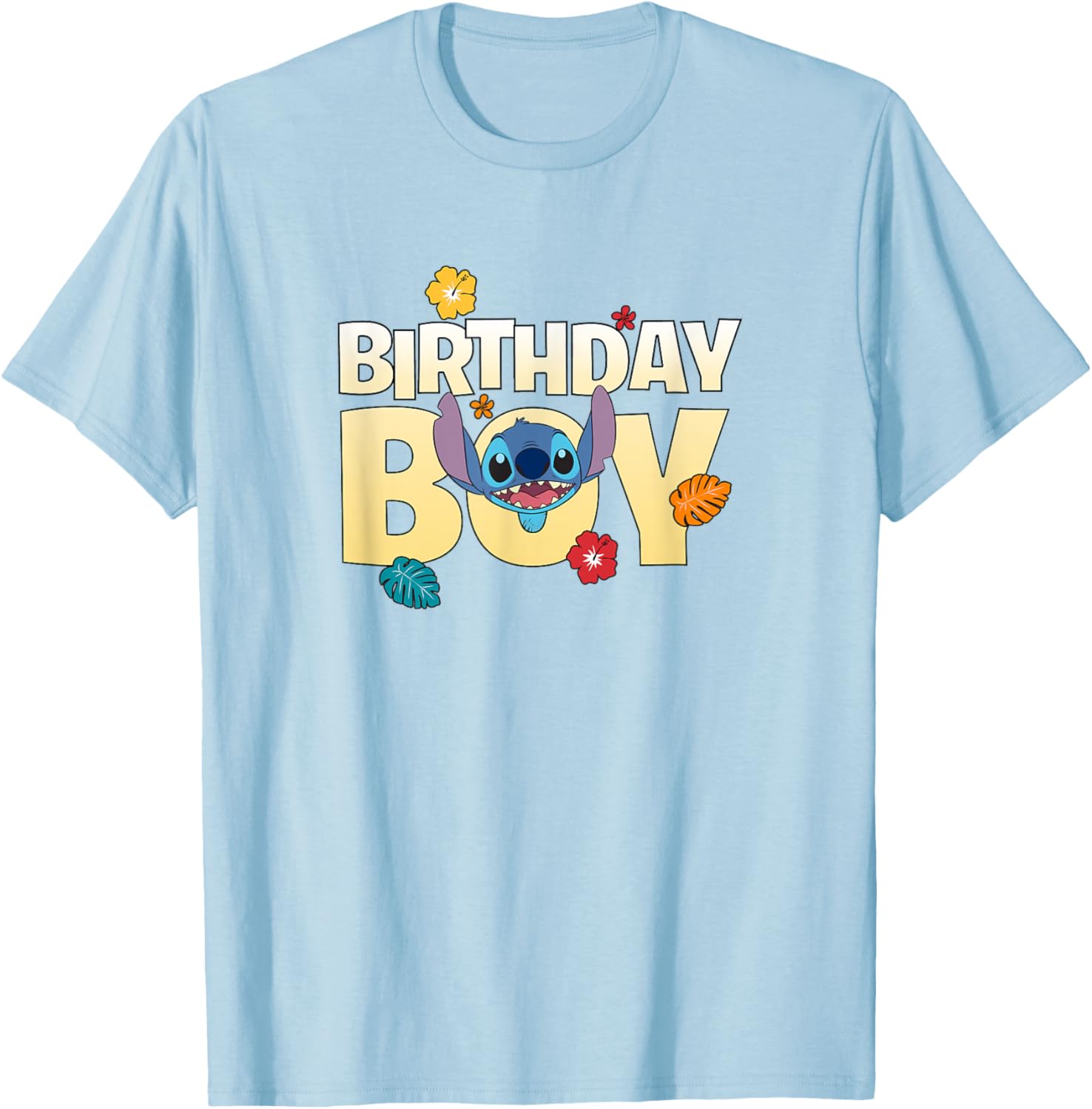 New Disney Lilo & Stitch Birthday Boy Fashion Casual T-Shirt S-4XL Four Seasons XL