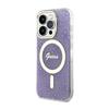 Guess 4G Magsafe - Etui Iphone 14 Pro (Purpurowy)