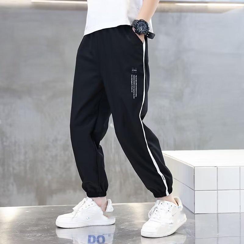 Boys Student Pants Loose Sweatpants Breathable Casual Pants Loose Comfortable Pants