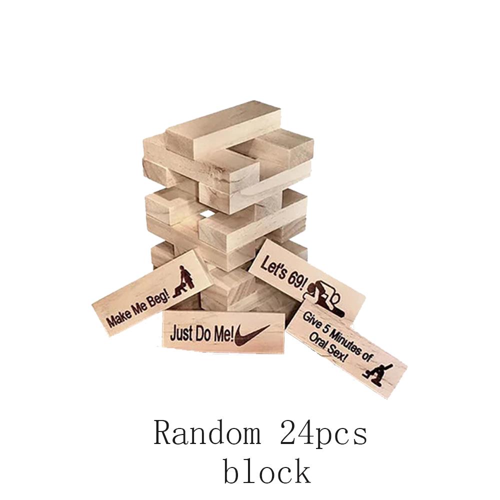 Block Tower Game Couple Activities Date Night Ideas Valentine Tumbling Tower Stacking Blocks Game For Adults Couples Night Party