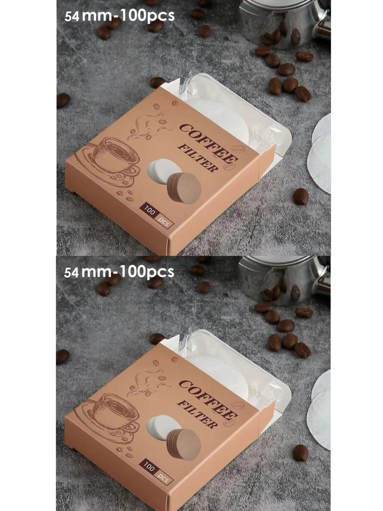 200Pcs Coffee Filter Paper 51mm/54mm/58mm Home Handle Special Powder Bowl Filter Paper Secondary Water Filter Paper Coffee Tools