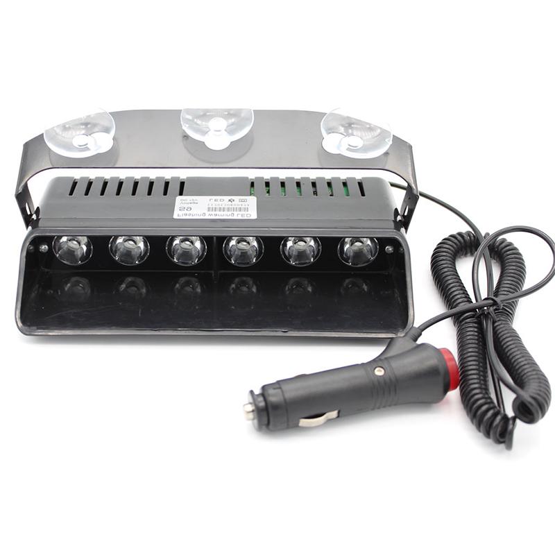 6LED Strobe Blitzlicht Gefahrenblinkleuchte Bar Polizei Feuerwehrmann DC12V Auto LKW Notfallwarnung LED Rot