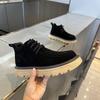 British Martin boots autumn new leather casual shoes platform matte leather short boots big head shoes gmd
