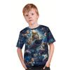 Retro 3d Print Casual Children's Clothing Top Tee Shirt Fashion T Shirt Animal Kids Boy Clothes Anime Short Sleeve